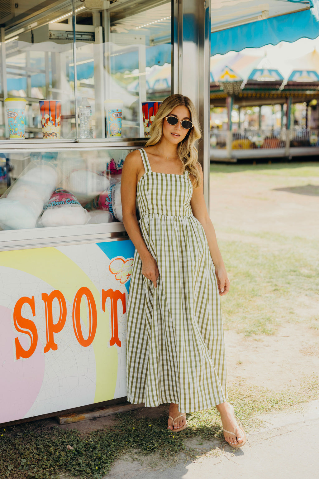 THE MARQUEE IN SWEET PEA CHECK