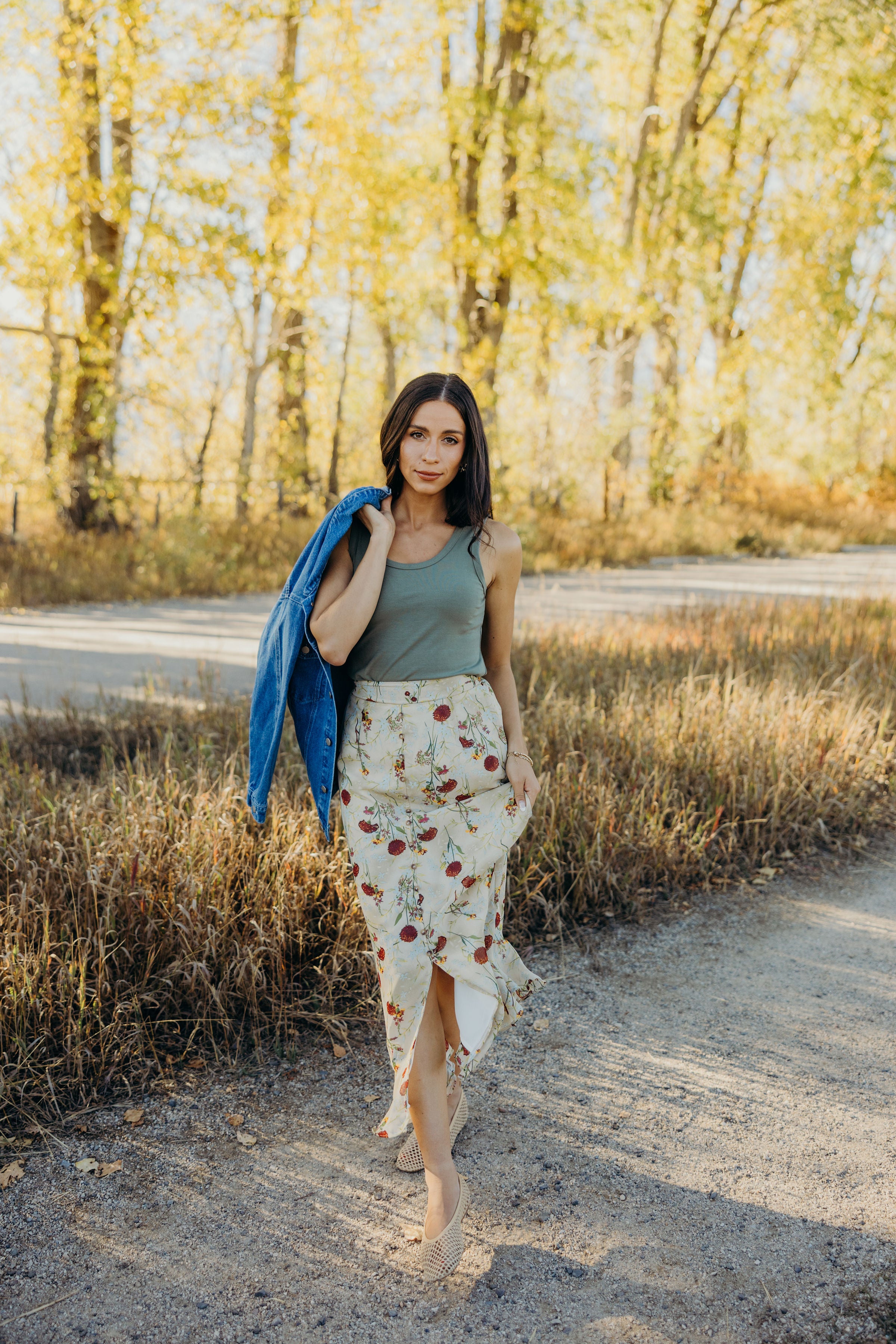 SCOOP NECK TANK TOP IN SEA FOAM