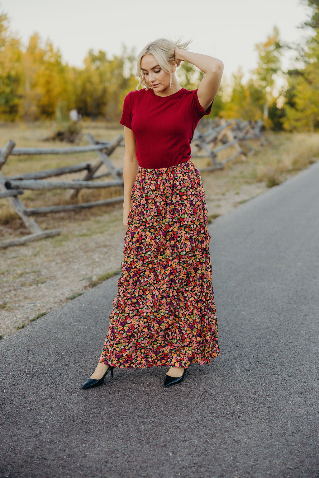 MAXI SKIRT IN SUNSET