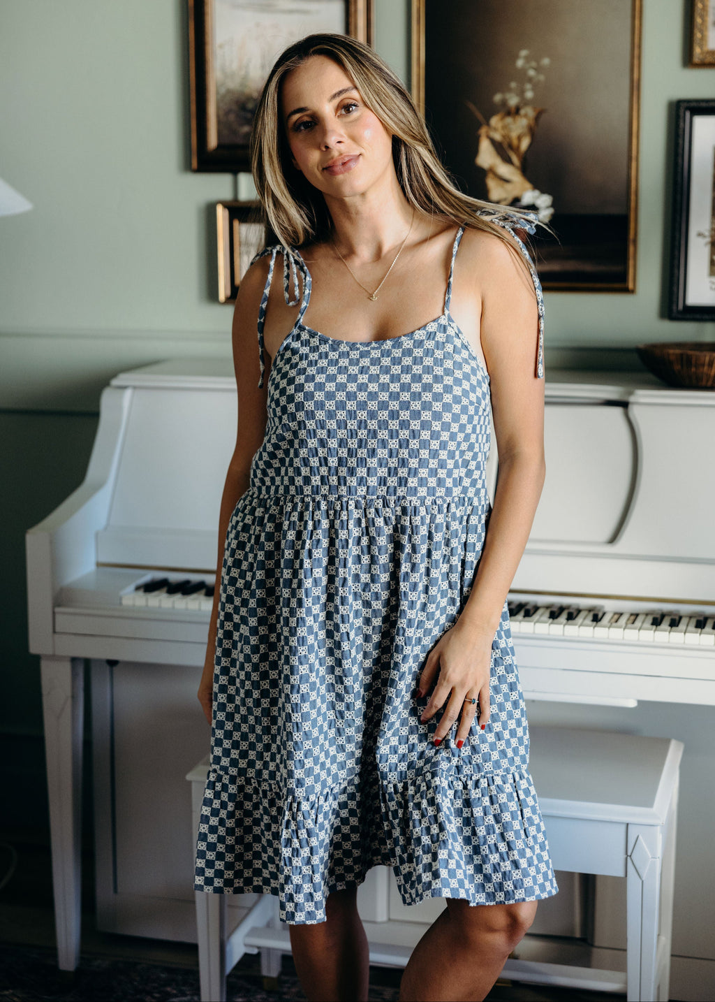 THE LEON IN DENIM CHECKERED FINAL SALE