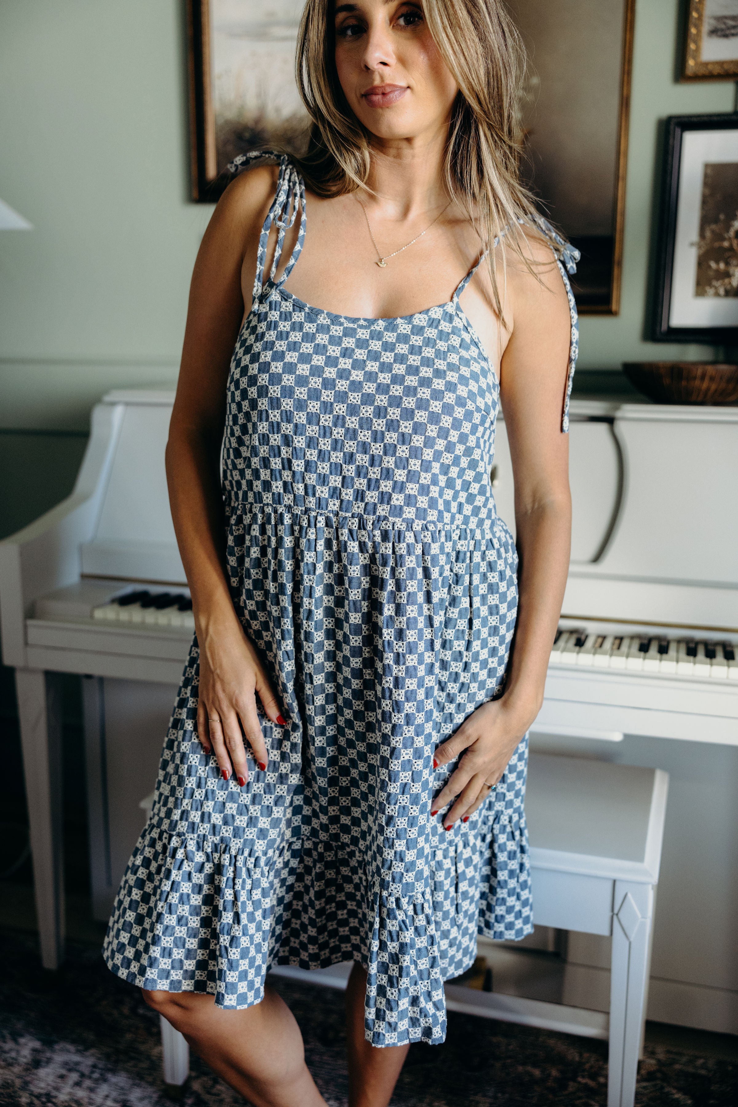 THE LEON IN DENIM CHECKERED FINAL SALE