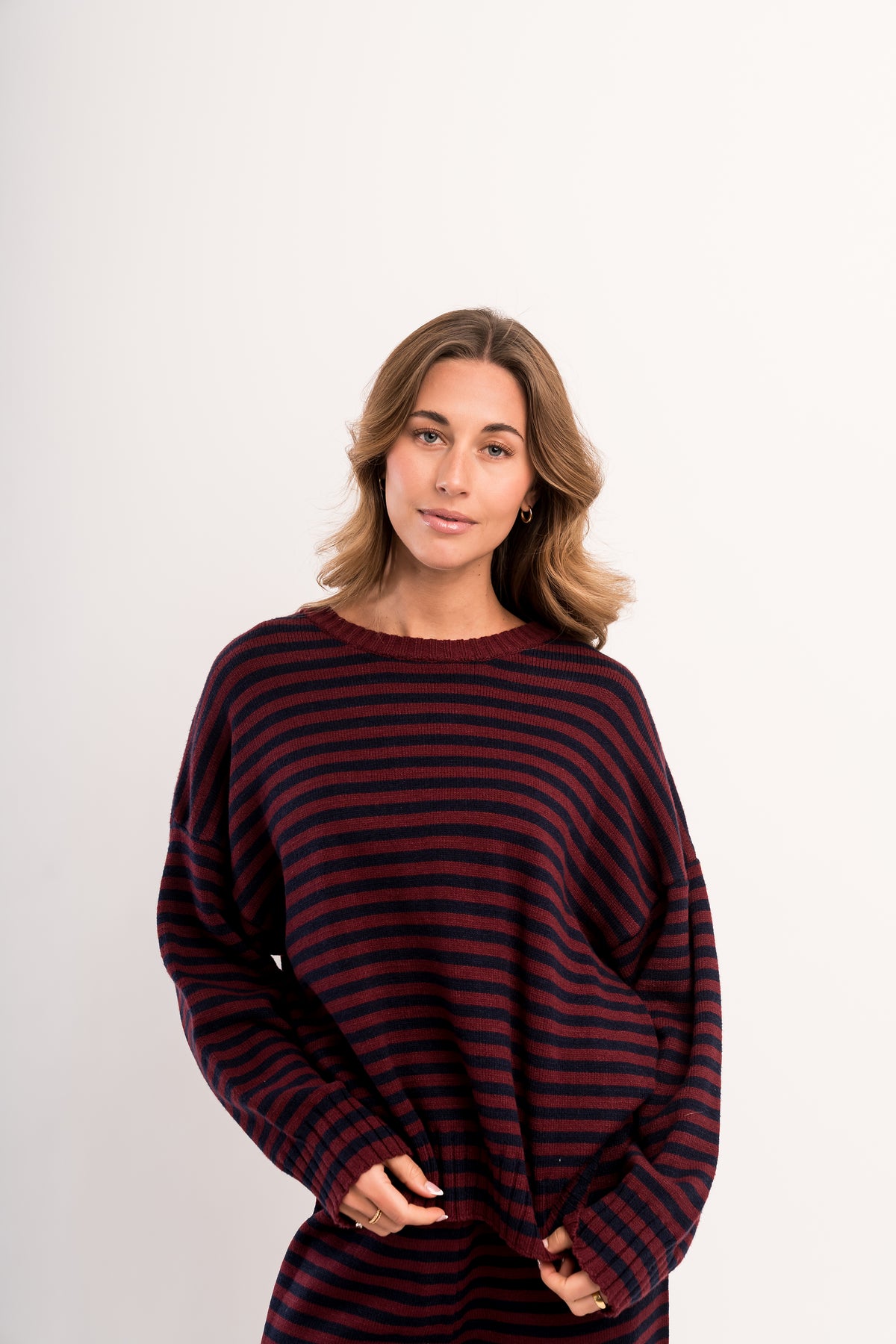CAMPUS SWEATER IN NAVY STRIPE