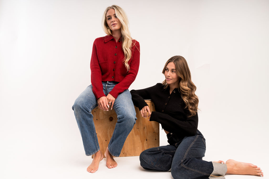 KENSINGTON KNIT JACKET IN JET BLACK