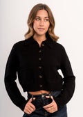 KENSINGTON KNIT JACKET IN JET BLACK